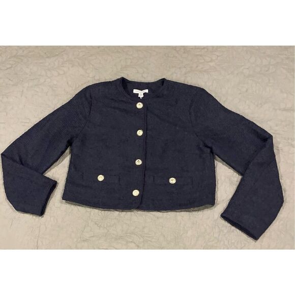 Free Assembly Jackets & Blazers - Free Assembly Navy Blue Knit Blazer Jacker Medium 8/10 New